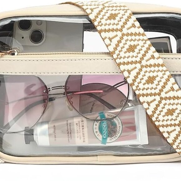 Handbags - Clear Bag Crossbody Purse Women's Stadium Approved Waterproof Compact